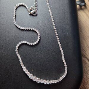 NWOT CZ Cubic Zirconia Choker 16 inches